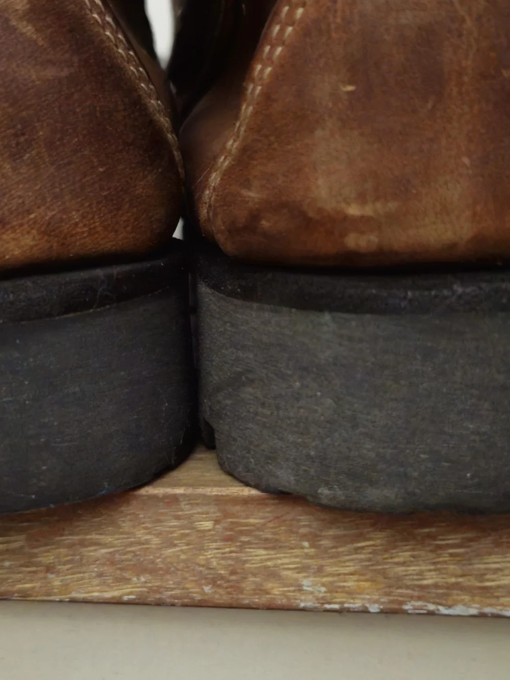 Vintage Sebago Brown Leather Moc-Toe Lug Boots
